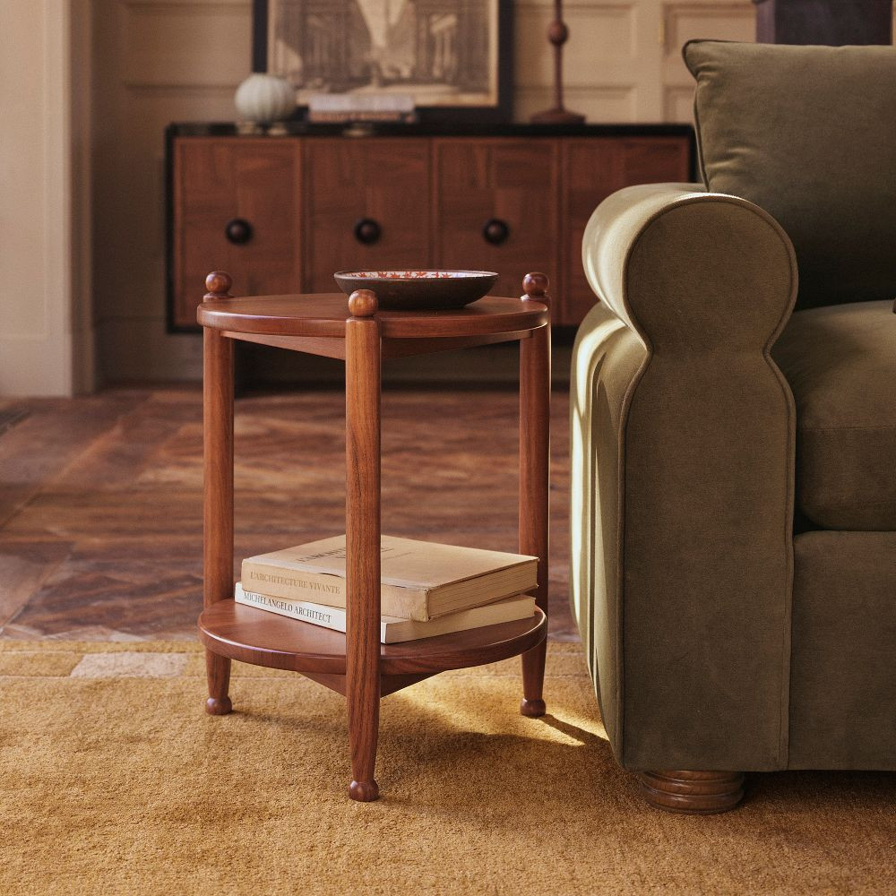 Pierce & Ward Wood Tiered Side Table (18") | West Elm (US)