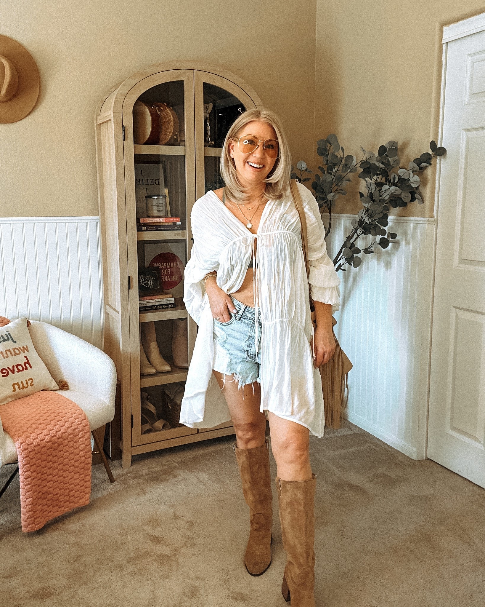 Lace kimono
Boho festival outfit 

#LTKFestival
