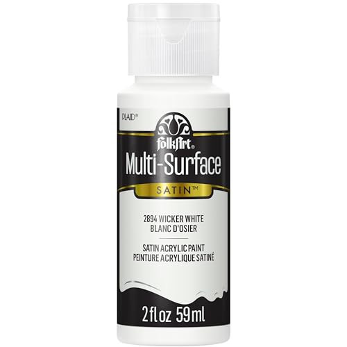 FolkArt Multi-Surface Paint in Assorted Colors (2 oz), 2894, Wicker White | Amazon (US)
