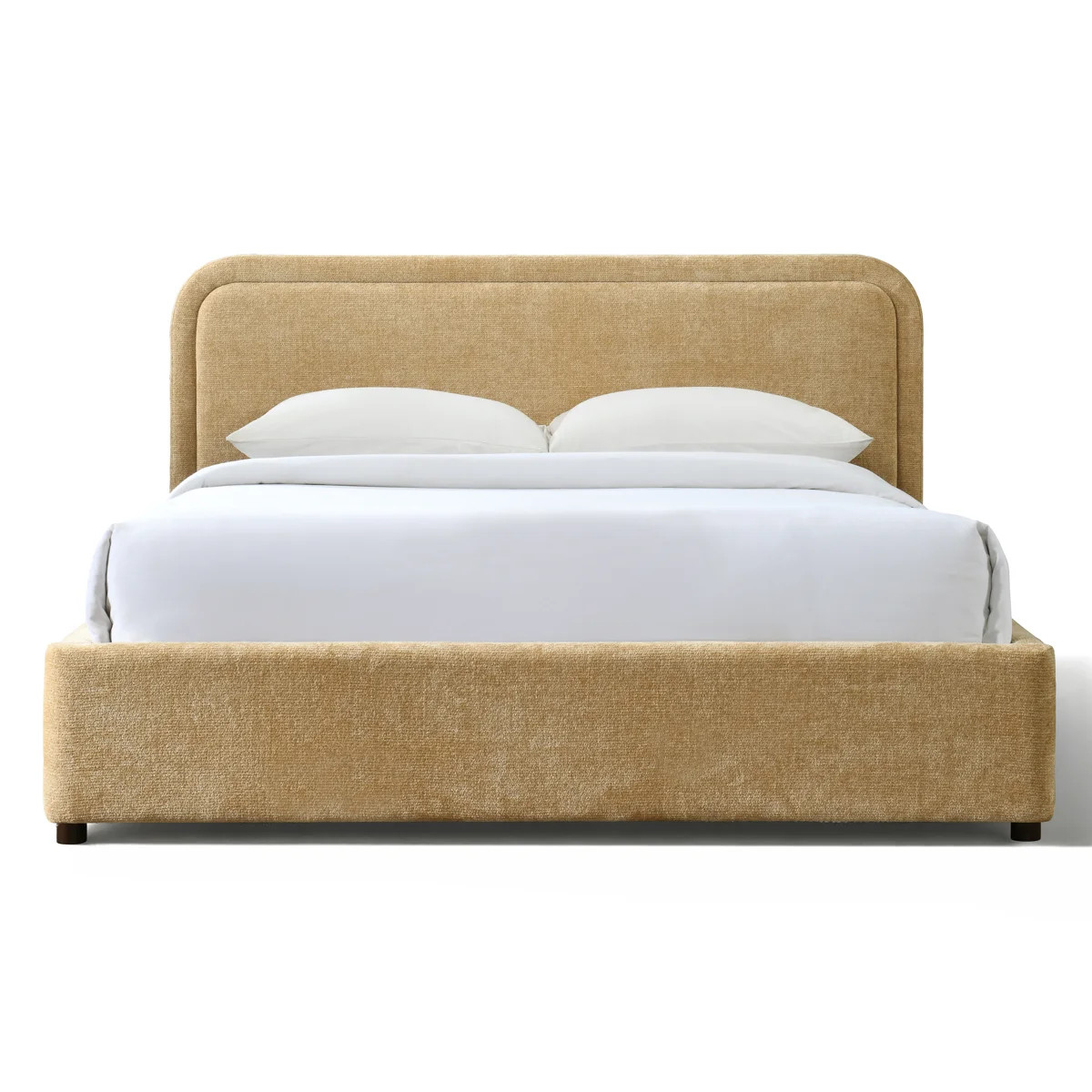 Chloe Upholstered Platform Bed - Sand - Queen Size | Wayfair North America