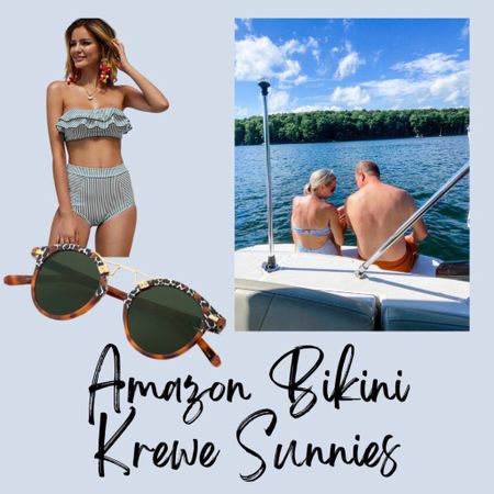 The bottoms on this bikini are full coverage and the top has a removable strap! Wearing the color green along with my favorite Krewe sunnies ☀️ 

#LTKtravel #LTKstyletip #LTKswim