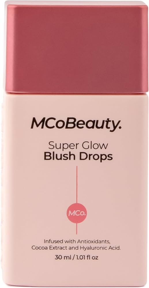 Amazon.com : MCoBeauty Super Glow Blush Drops, Peach Pink, Luminous Flush for Radiant Cheeks, Veg... | Amazon (US)