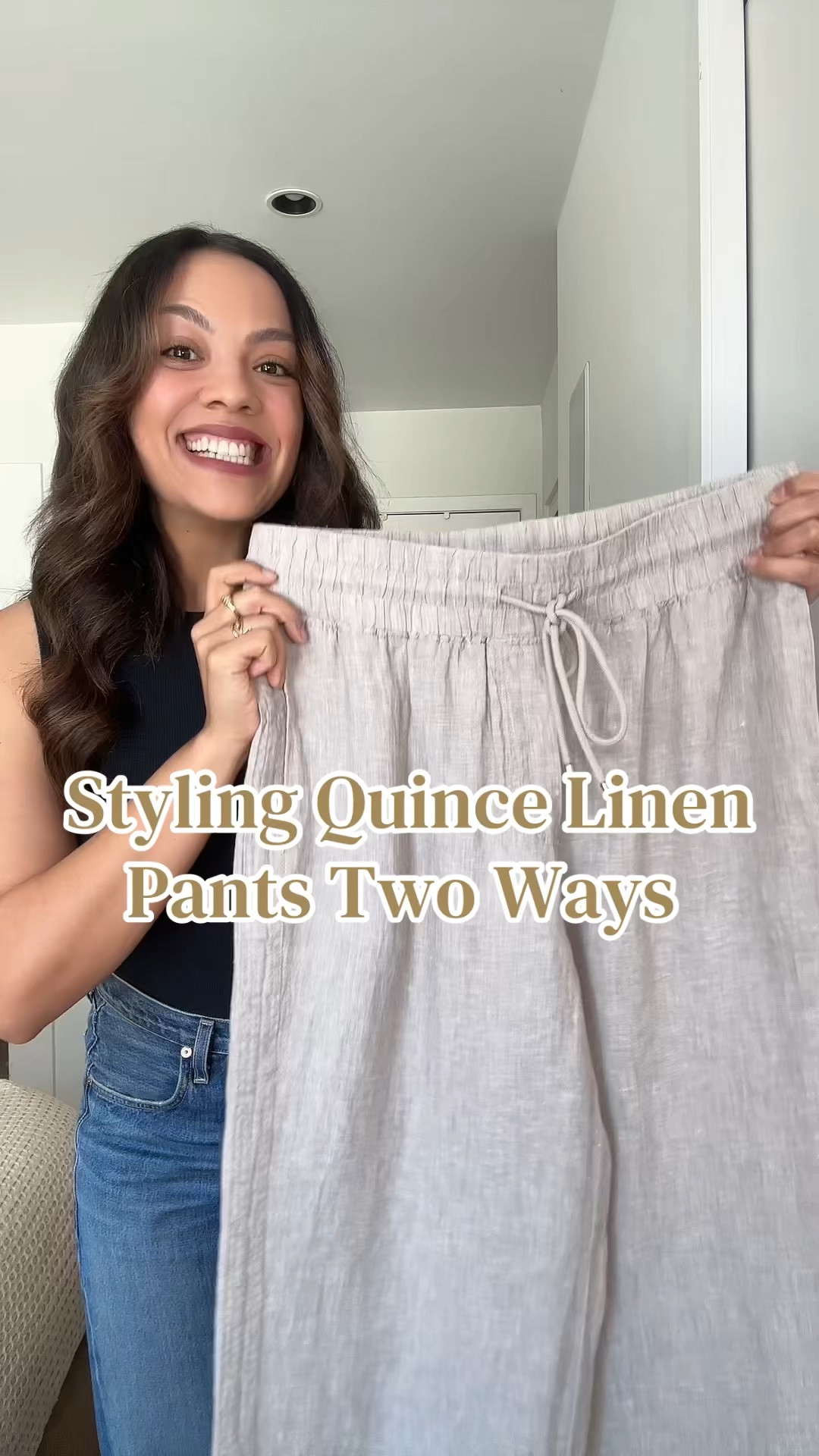 Trying on some @Quince linen pants for summer! Which of the 2 outfits is your favourite? #QuincePartner 

-I have a size medium in the tops, and a size large in the pants.

#LTKcanada #LTKsummer #LTKstyletip