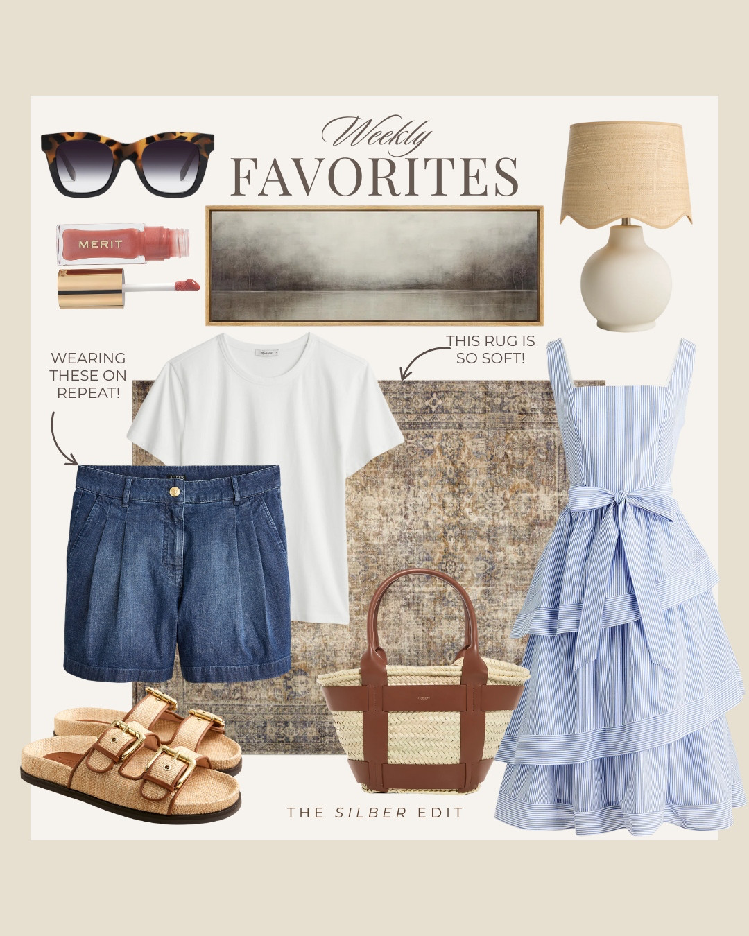 Our favorites this week - top home decor and fashion finds picked by you! 

Summer dress, best denim shorts, sunglasses, wall art, rug sandals, white t-shirt, J.Crew, Wayfair, Sephora, Stefana Silber 

 #LTKSeasonal #LTKSaleAlert #LTKFindsUnder100