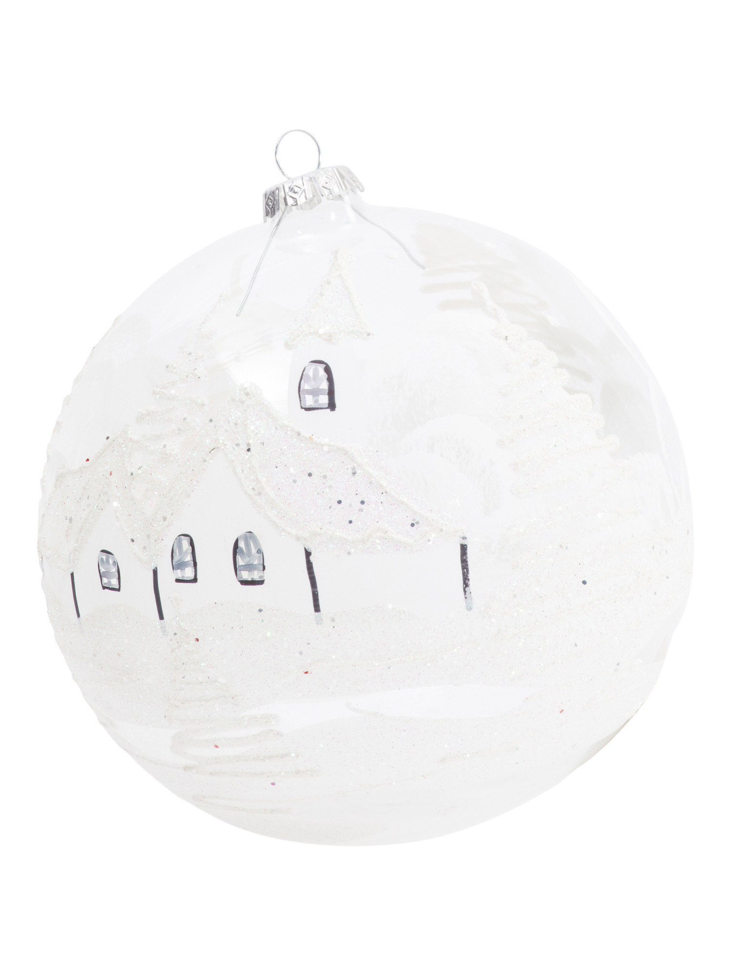 Made In Poland 6in Handmade Winter Landscape Glass Ornament | Global Home | Marshalls | Marshalls