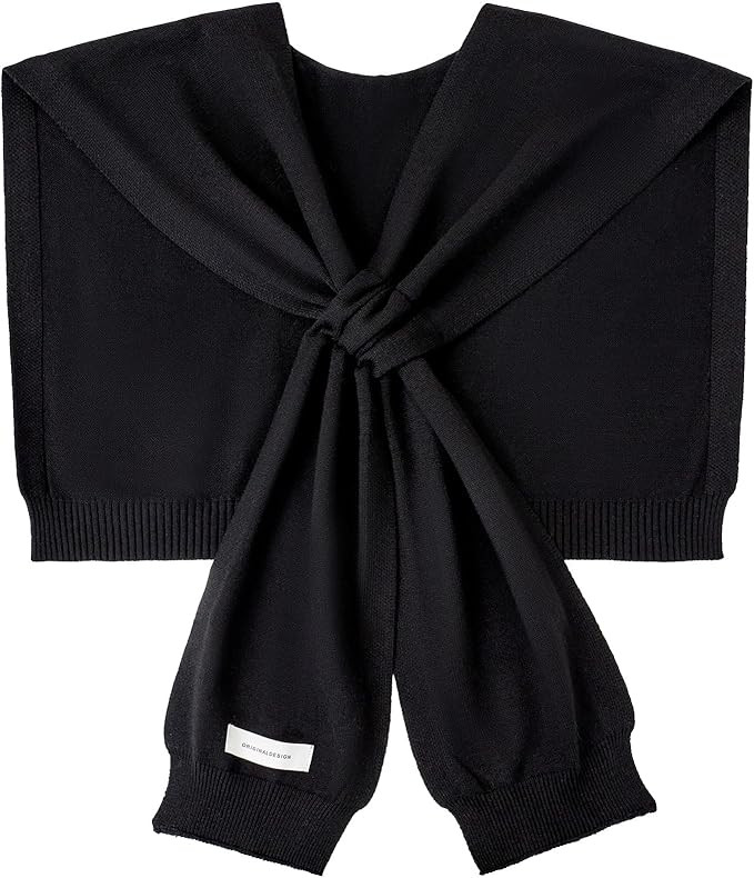 Women's Sweater Shawl Wraps Sleeves Knitted Collar Sweater Scarf Top Casual Lightweight Shoulder ... | Amazon (US)