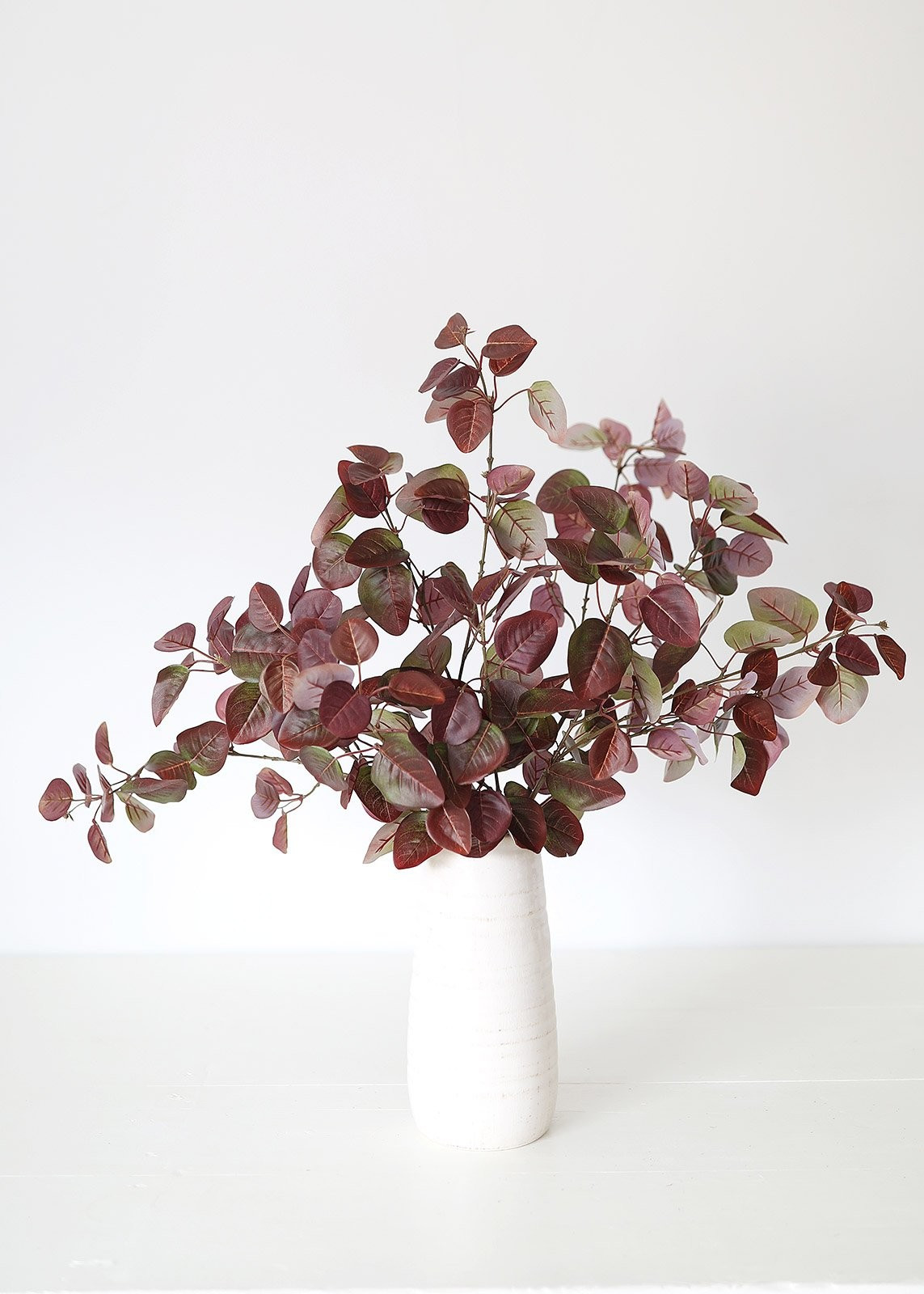 Burgundy UV Protected Outdoor Fake Cotinus Leaves - 34" Tall | Afloral (US)