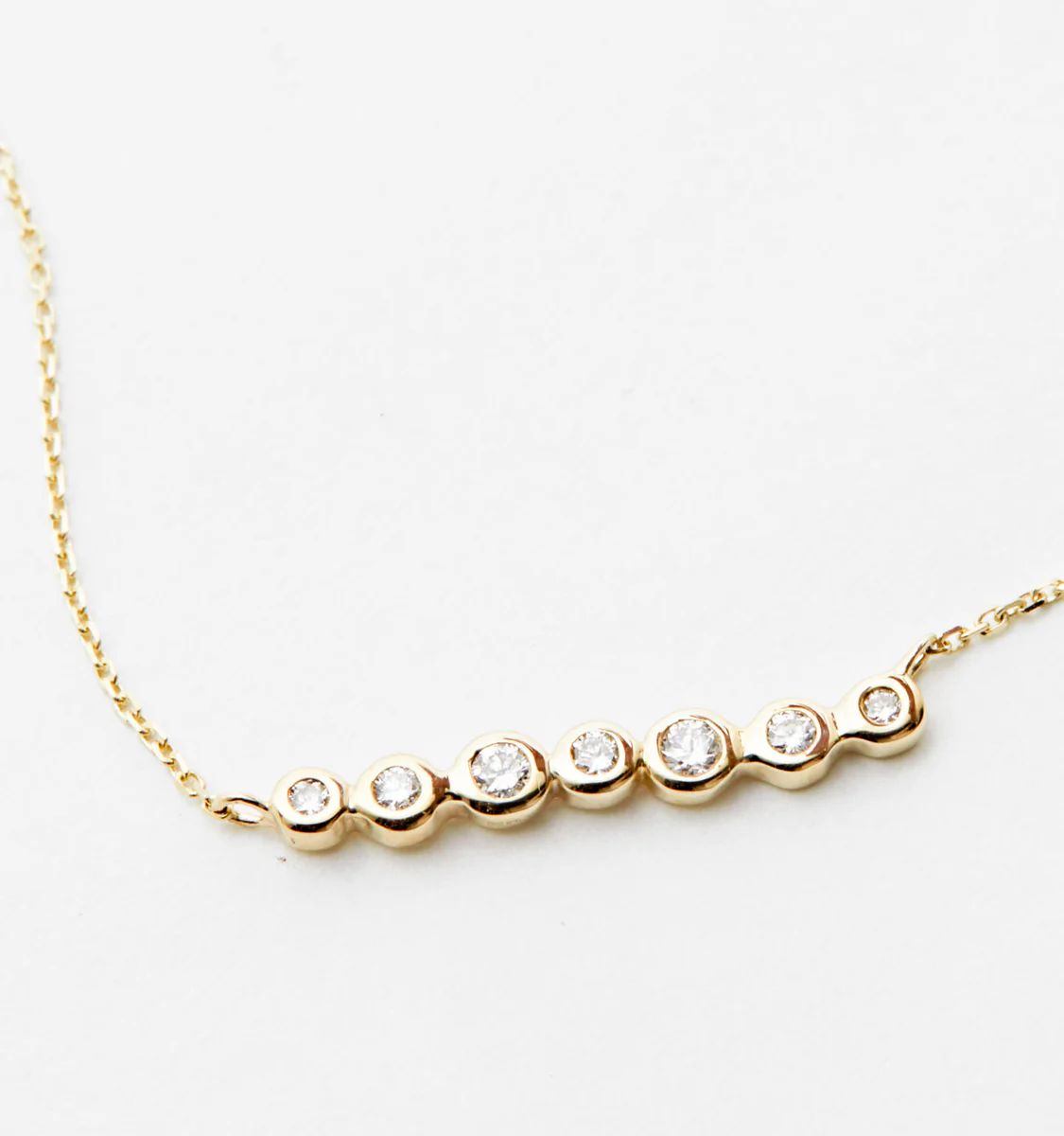 Studded Bar Diamond Necklace | Rellery