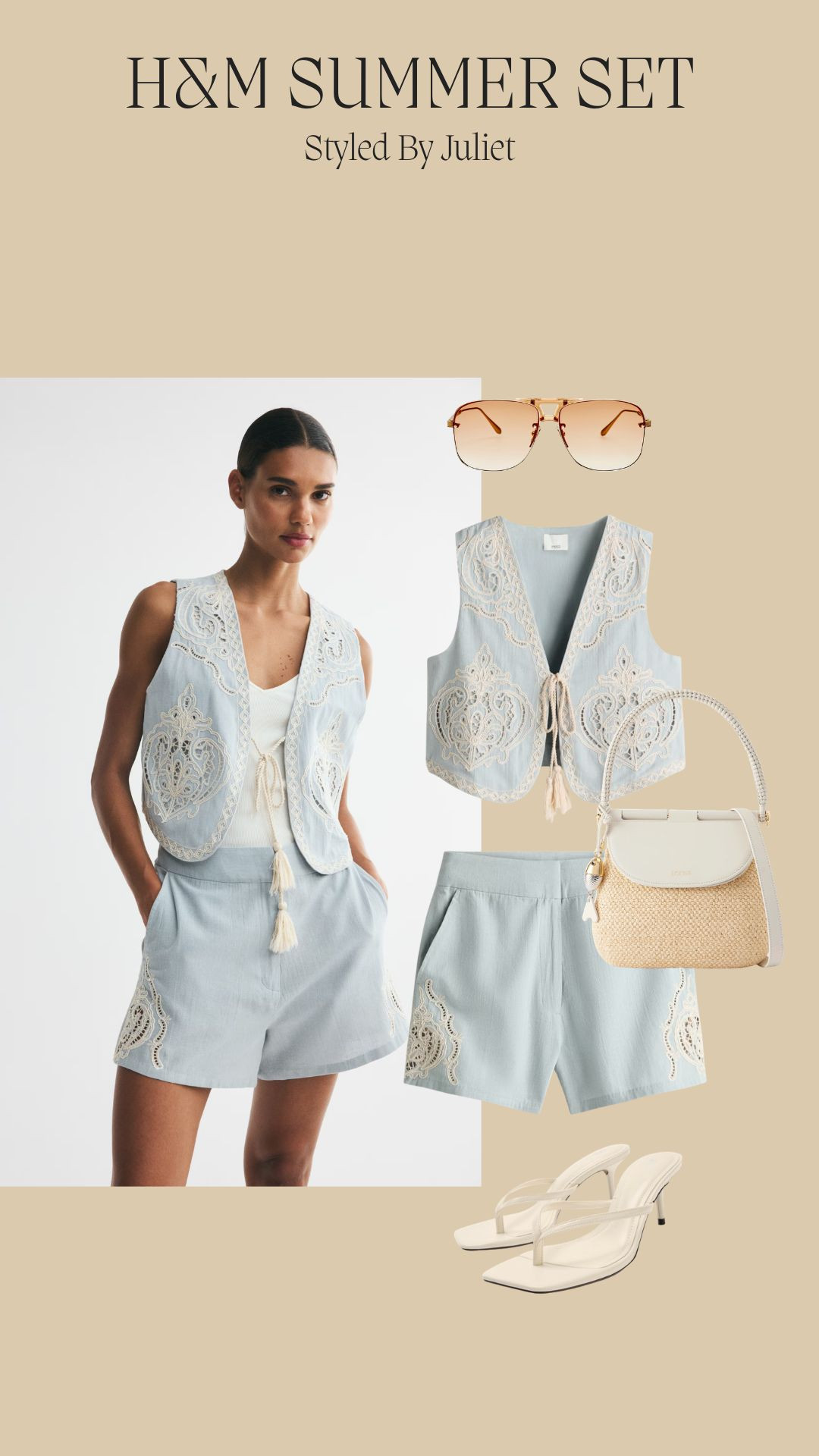 H&M Summer Set ☀️

Powder Blue Co-Ord, Embroidered Two Piece, Lace Trim Details, Soft Feminine Styling, Pastel Summer Outfit, Holiday Daywear, Elevated Co-Ord, Vacation Look 

 #LTKootd #LTKSeasonal #LTKTravel