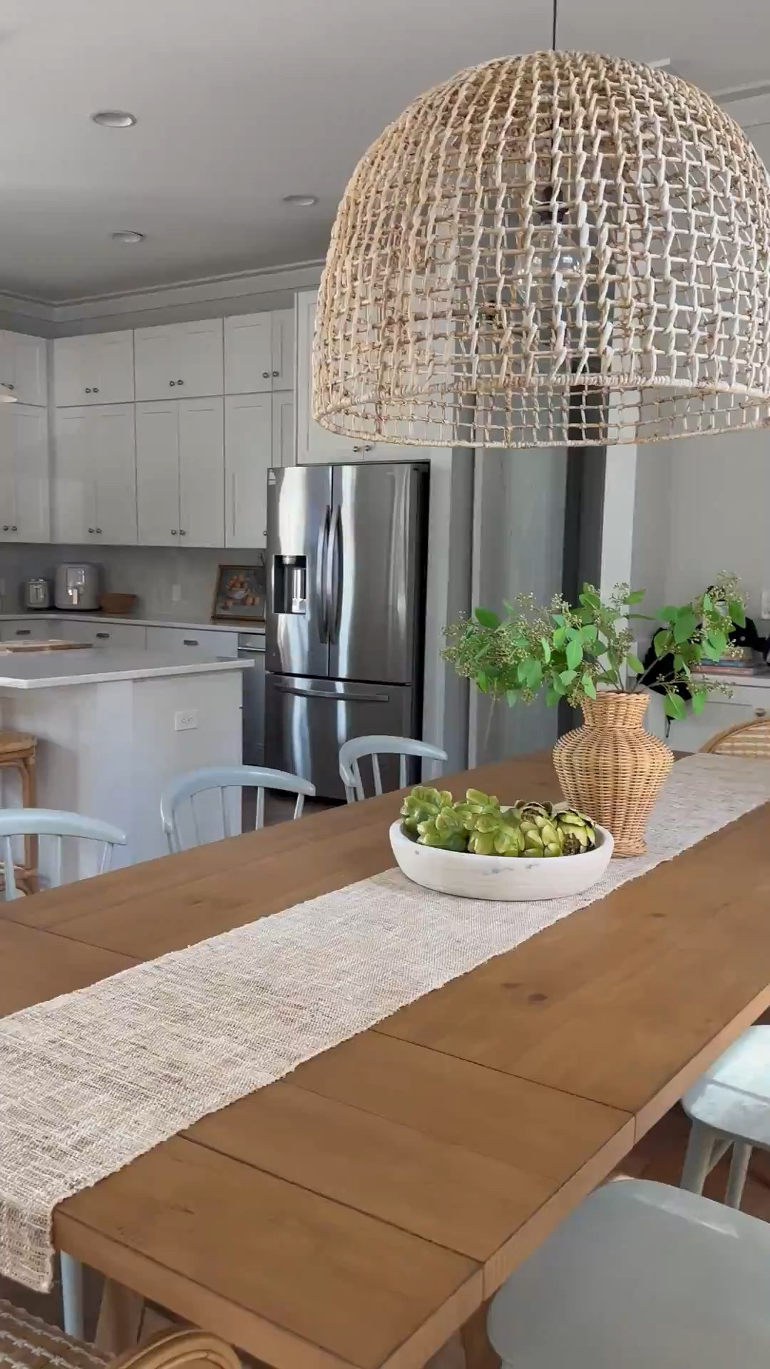 Beachy living room vibes in our 30a home. This dining table (rustic wheat color) is an amazing price and holds up well to kids. Also love this coastal inspired dining chair combo. My favorite sofa ever and pretty Target accent chairs. Also don’t miss this pretty sideboard perfect for smaller spaces! 

#diningtable #coastaldecor #whitesofa #kitchenstools

#LTKHome #LTKSaleAlert #LTKFindsUnder100
