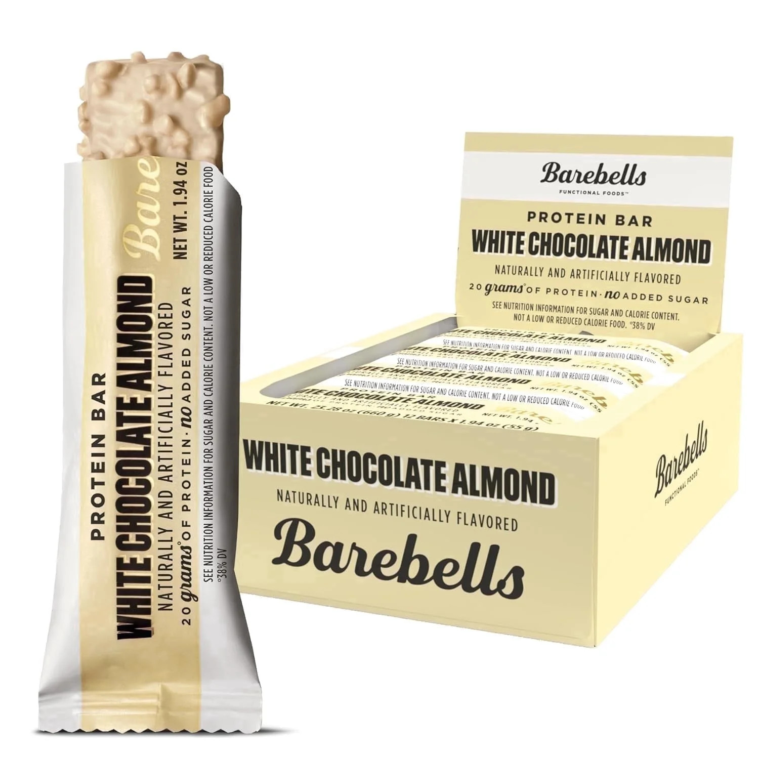 Barebells Protein Bars White Chocolate Almond - 12 Count, 20g High Protein Treats - Chocolate Nut... | Walmart (US)