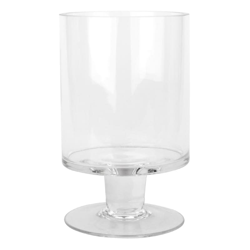 Hurricane Glass Candle Holder, 6", Clear, sold by At Home | At Home