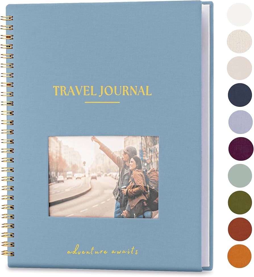 Travel Journal for Women, Men with Prompts – Travel Scrapbook, Diary, Bucketlist, Roadtrip & Ad... | Amazon (US)