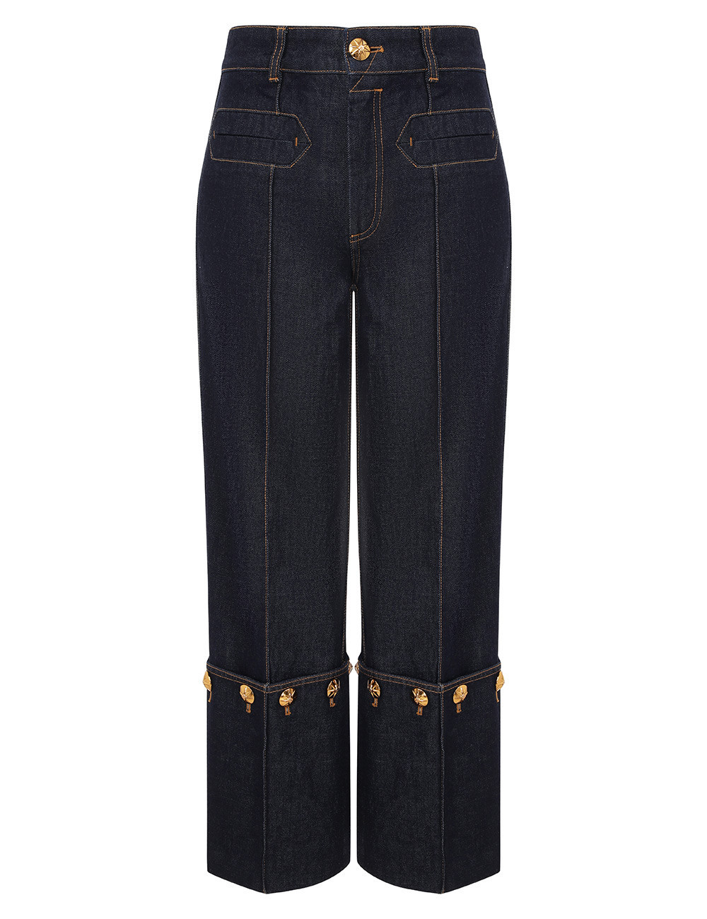 ZIMMERMANN Rebellion Straight Crop Jeans Pants Night Sky Size 29 | ZIMMERMANN (US, CA, EU, MENA)
