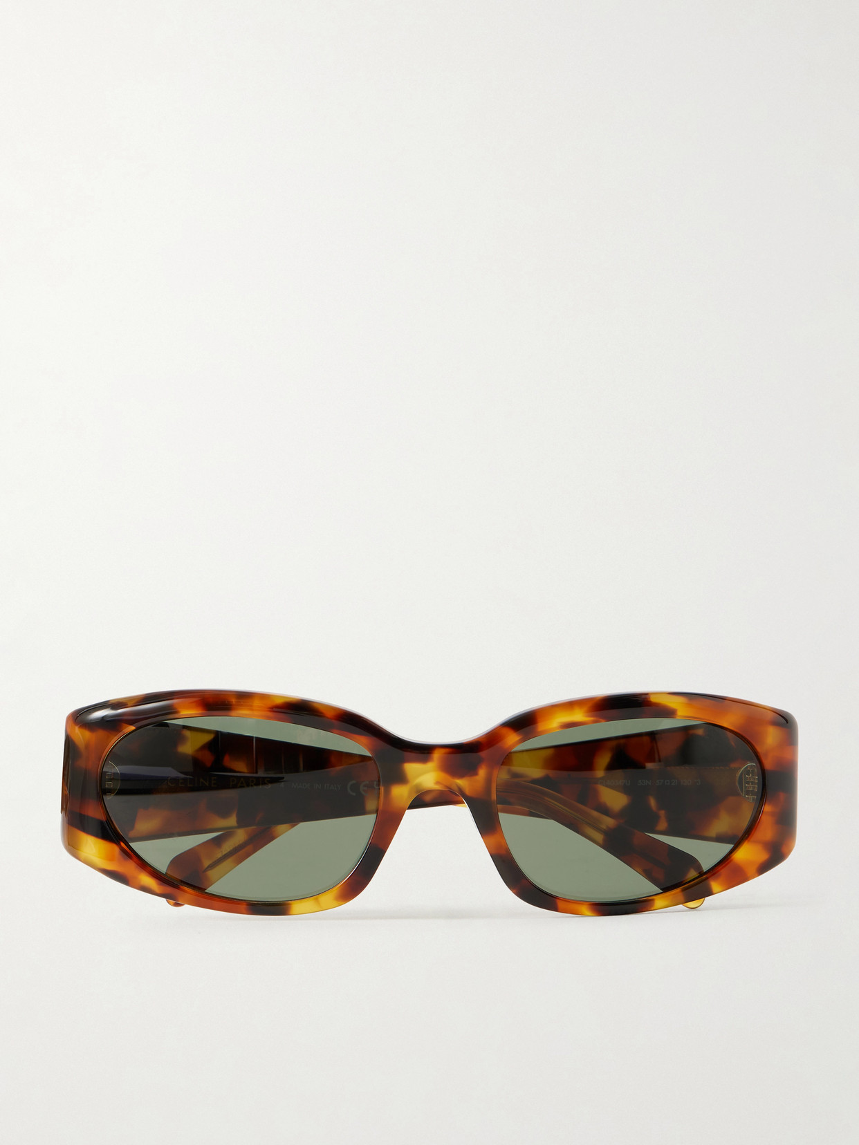 CELINE Eyewear - Journey Round-frame Sunglasses - Tortoiseshell | NET-A-PORTER (US)