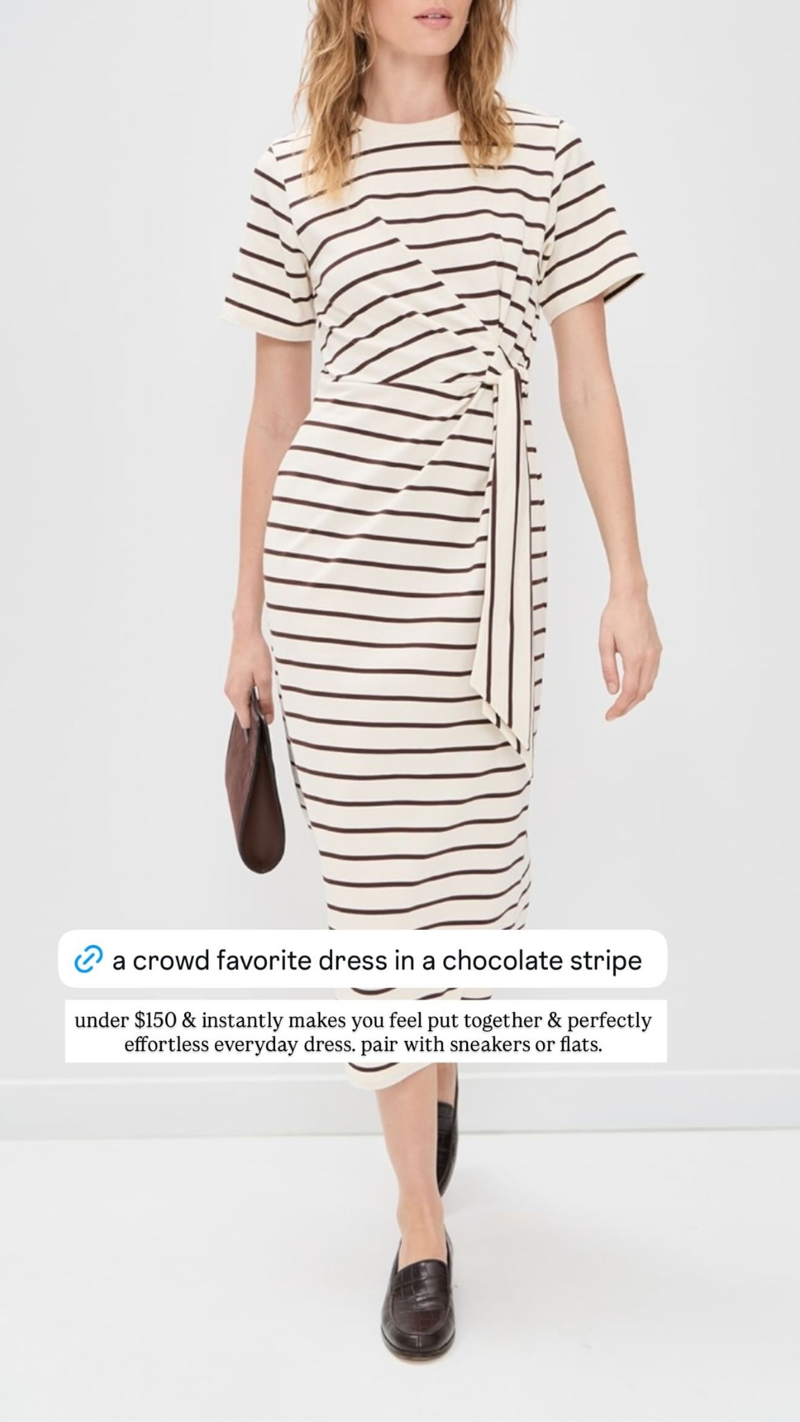 under $150 & instantly makes you feel put together & perfectly effortless everyday dress. pair with sneakers or flats.