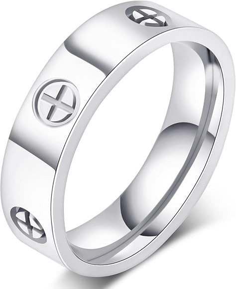 AmorArtSky Love Ring 18k Gold Silver Rings ：Friendship Ring With Screw Design Inlay Cubic Zirco... | Amazon (US)