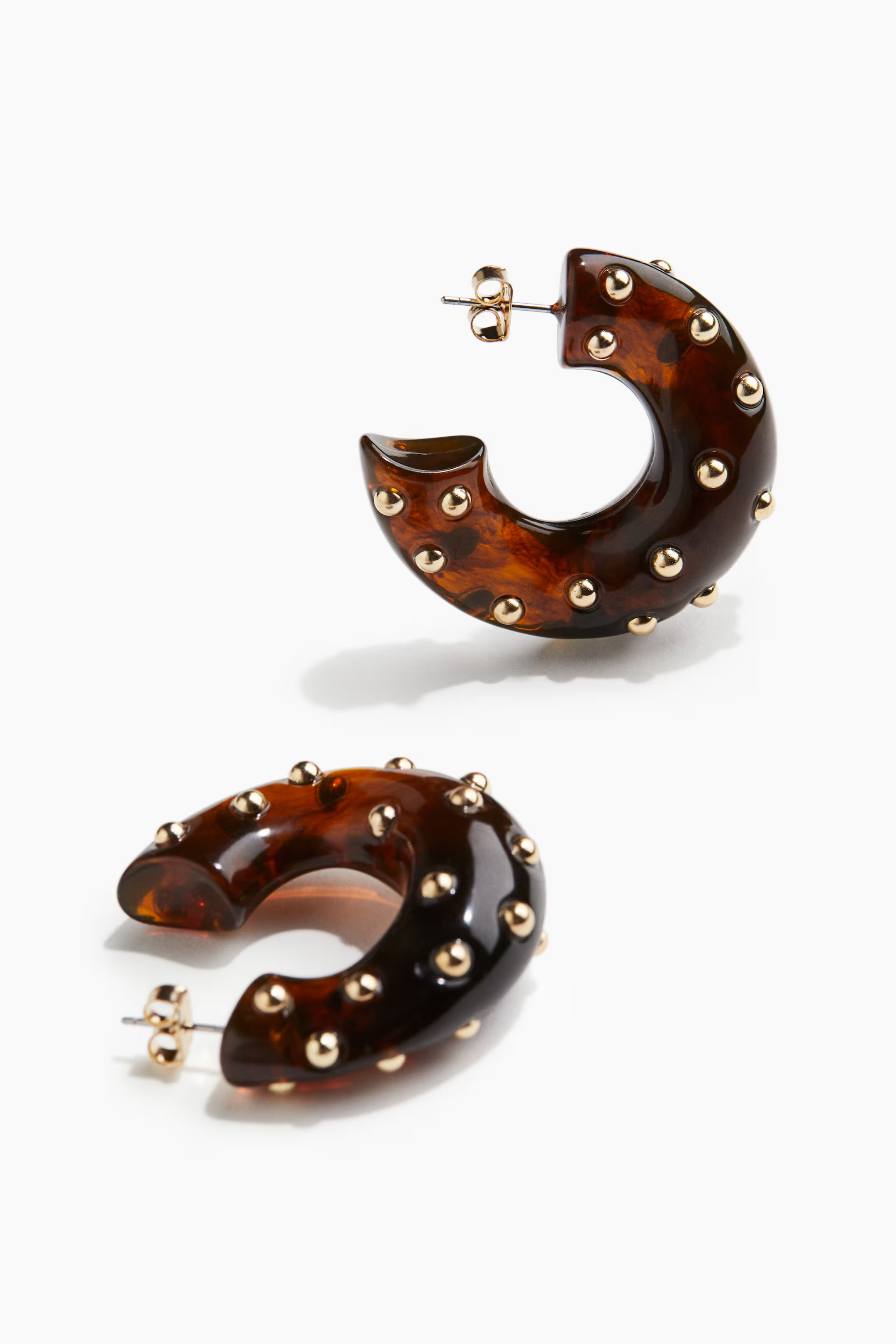 Studded Hoop Earrings | H&M (US + CA)
