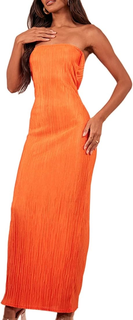 SOLILOQUY Women Y2K Tie Dye Print Long Dress Club Party Summer Sleeveless Mesh Tank Dress Sexy Ch... | Amazon (US)