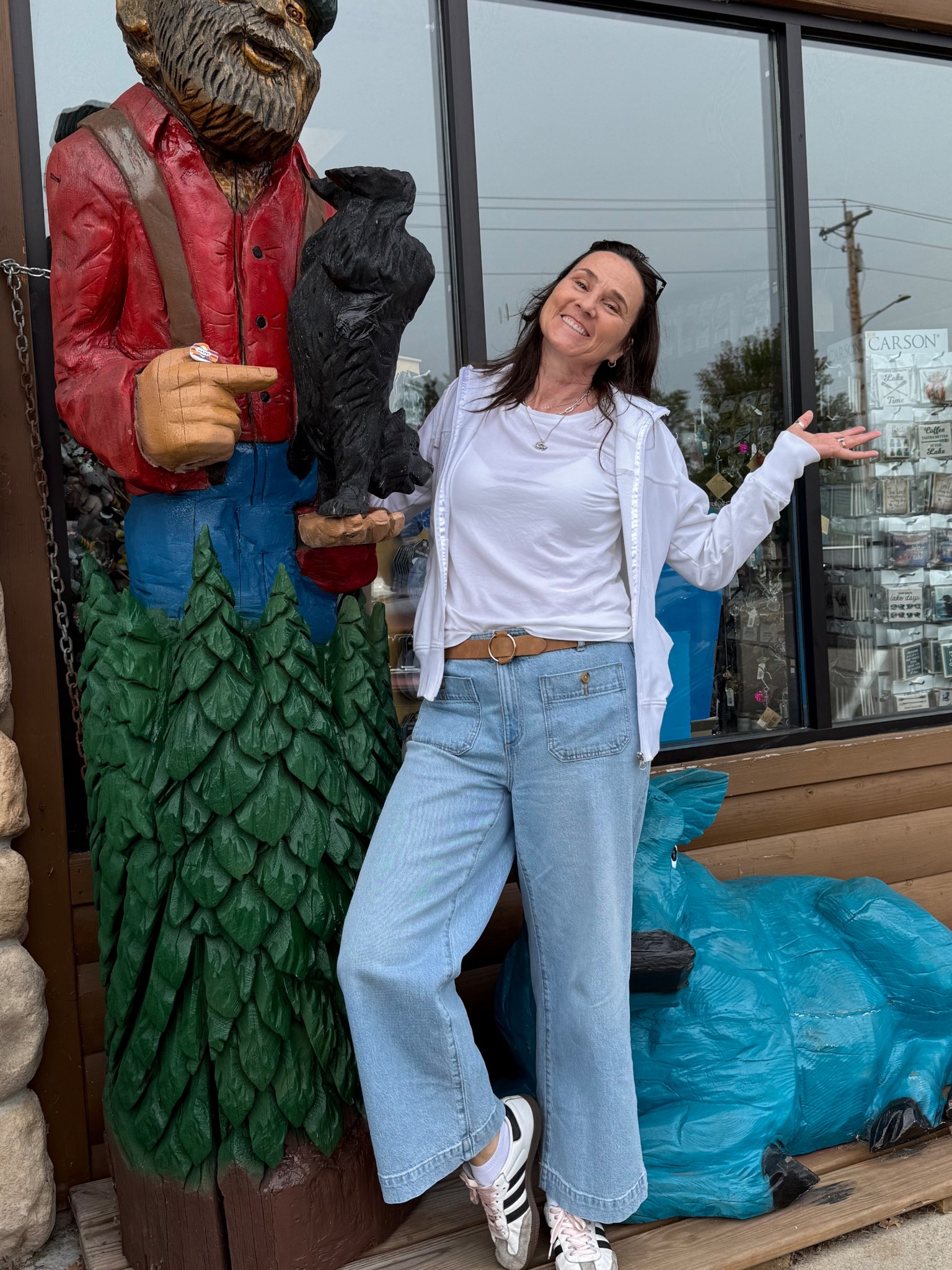 You guys! I love these jeans and Paul Bunyon did too 😁… but seriously they’re on sale right now, and selling out fast! I don’t think they’ll bring these back, so don’t sleep on this deal! 

#LTKSaleAlert #LTKStyleTip #LTKOver40