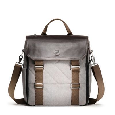 Paperclip Willow Diaper Bag in Heather Grey | buybuy BABY