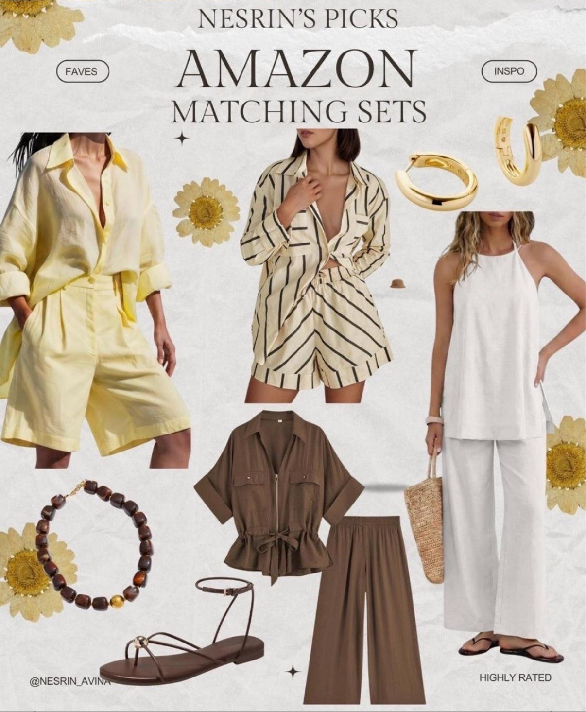 amazon matching sets
resort wear 
summer looks