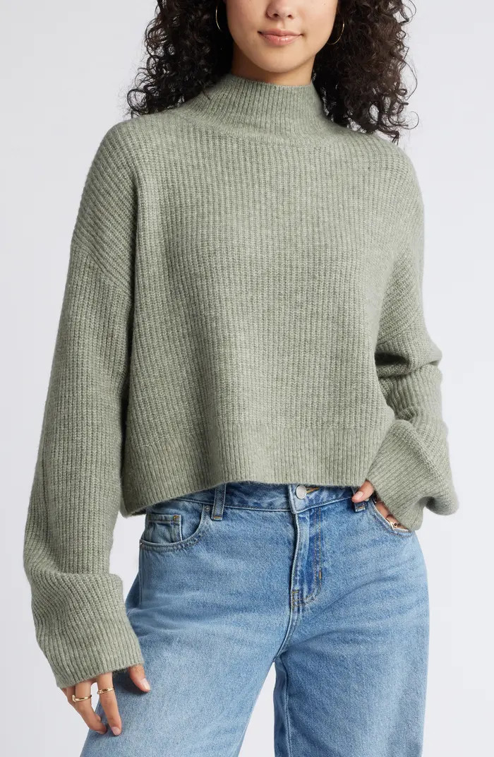 BP. Oversize Cozy Mock Neck Sweater | Nordstrom | Nordstrom
