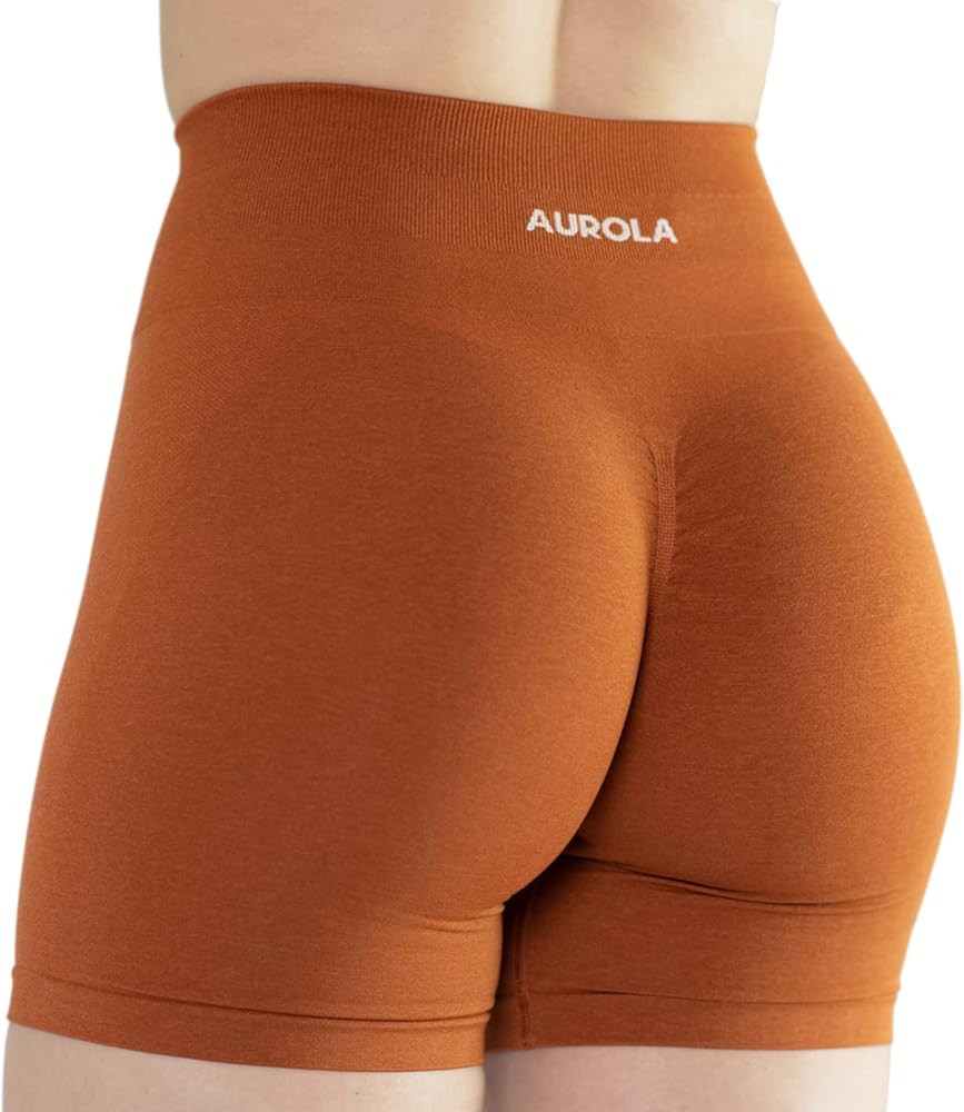 AUROLA Intensify Workout Shorts for Women Seamless Scrunch Short Gym Yoga Running Sport Active Ex... | Amazon (US)