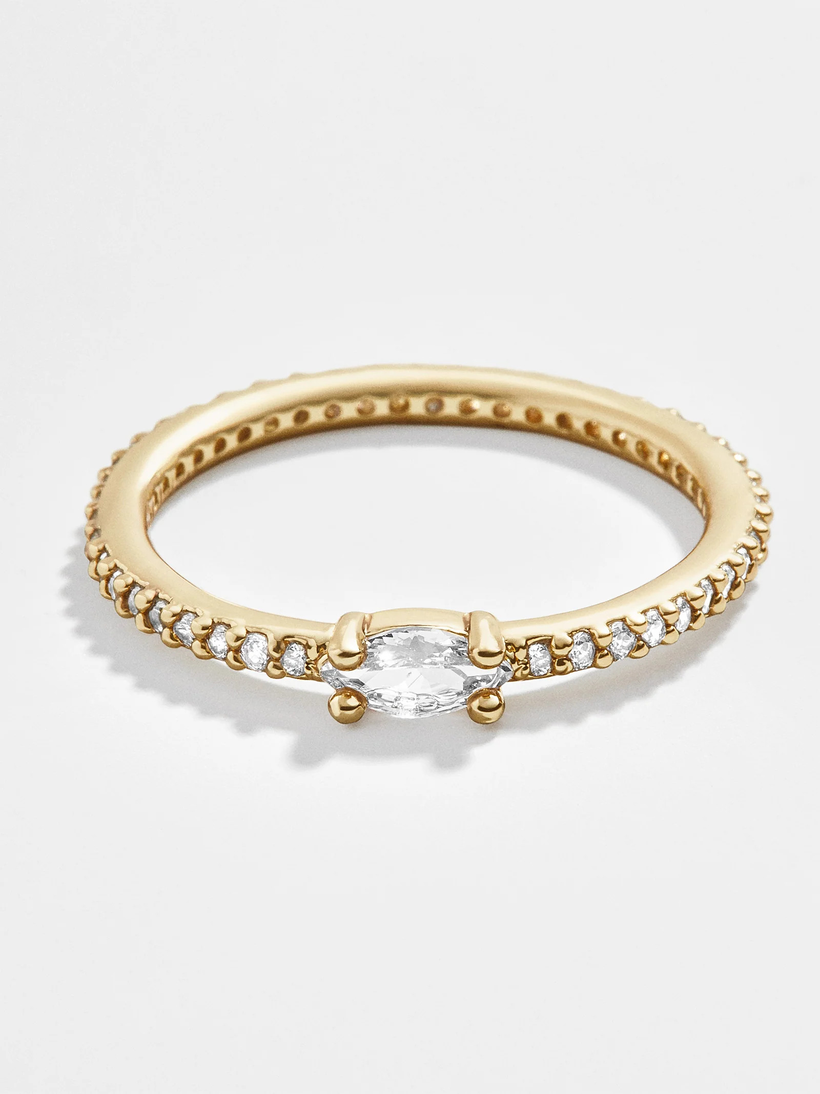 Anna Cubic Zirconia Ring - Clear | BaubleBar (US)