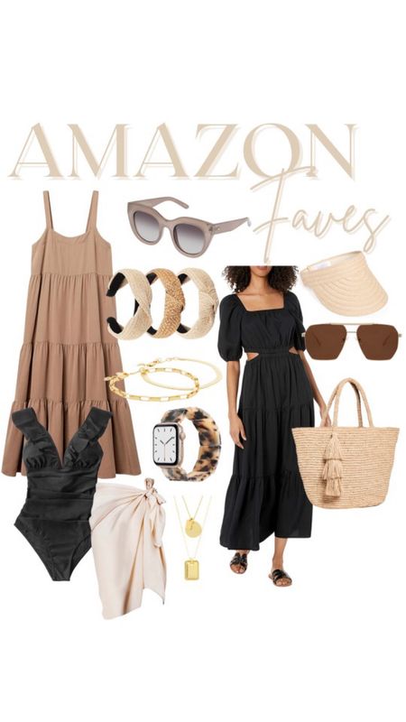 Amazon fashion, 
Amazon favorites,
Outfit idea,
Dress,
Jewelry, 
Bracelet,
Sunglasses,
Vacation wear, 
Resort,
Summer outfit,
Spring break outfit, 
Chuangdi 2 Pieces Women Sarongs Swimsuit Beach Bikini Wrap Cover Up Chiffon Short Bathing Suit Skirts,
The Drop Women's Anaya Square-Neck Cut-Out Tiered Maxi Dress,
Madewell 2-Pack Chain Bracelet Set,
Le Specs Women's Air Heart Sunglasses,
Madewell Women's Packable Visor,
CUPSHE Women's V Neck One Piece Swimsuit Ruffled Lace Up Monokini,
Madewell Etched Coin Layer Necklace Set,
Hogoo 3 Pcs Straw Headband Lafite Knotted Headbands Fashion Knot Head Bands Twist Hair Hoop Wide Hairbands Hair Accessories for Women and Girls Beach Holiday,
Mar Y Sol Women's Juliana Tote,
SOJOS Retro Oversized Square Polarized Sunglasses for Women Men Vintage Shades UV400 Classic Large Metal Sun Glasses SJ1161,
HOPO Compatible With Apple Watch Band 38mm 40mm 41mm 42mm 44mm 45mm 49mm Thin Light Resin Strap Bracelet With Stainless Steel Buckle Replacement For iWatch Series SE Series 8 7 Ultra 6 5 4 3 2 1 for Women Men.
,

#LTKtravel #LTKstyletip #LTKitbag