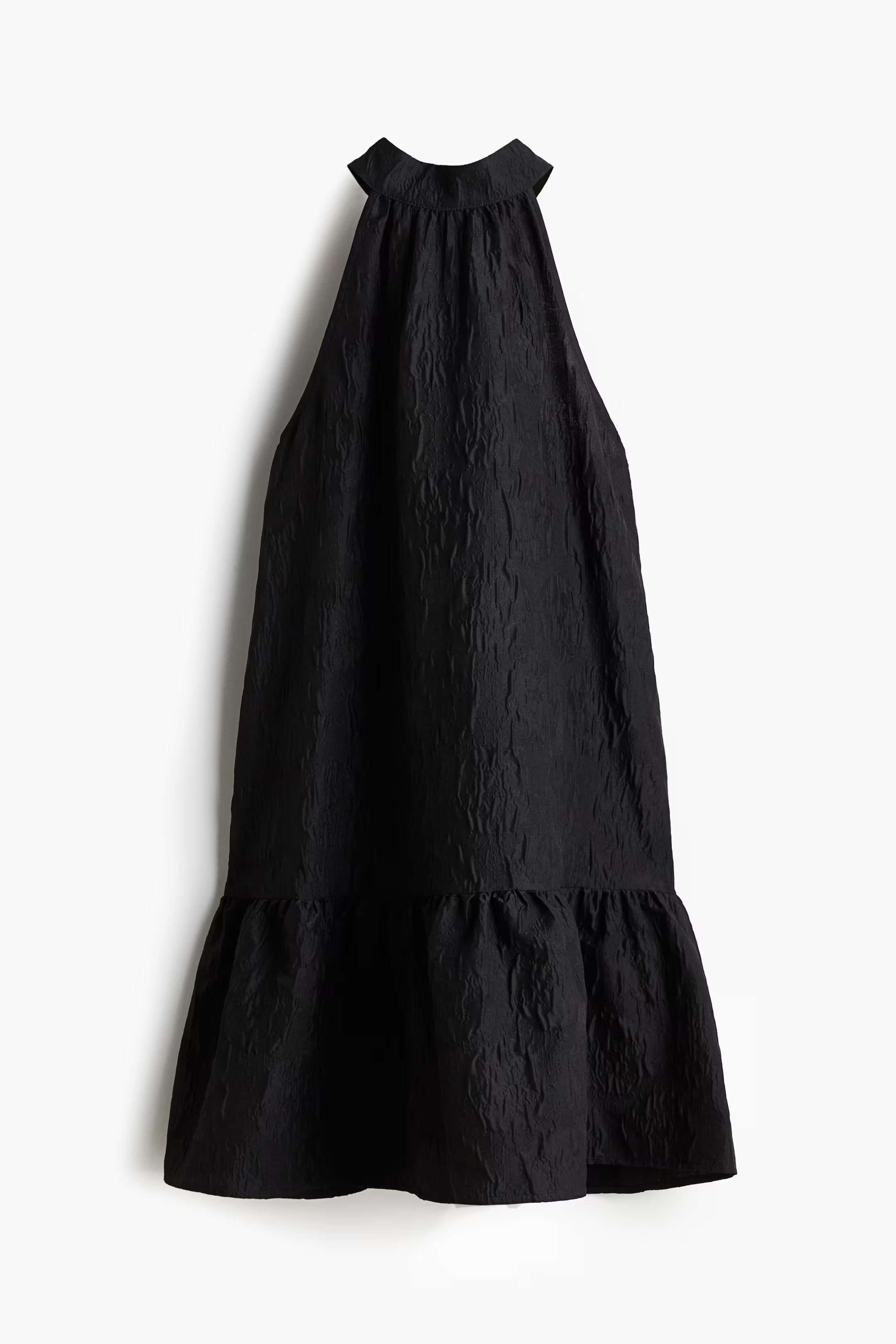 Jacquard-Weave Dress with Bow at Back | H&M (US + CA)