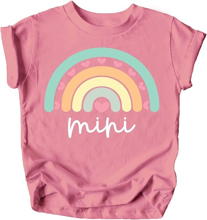 Mommy & Me Matching Mama Mini Rainbow Shirts | Amazon (US)