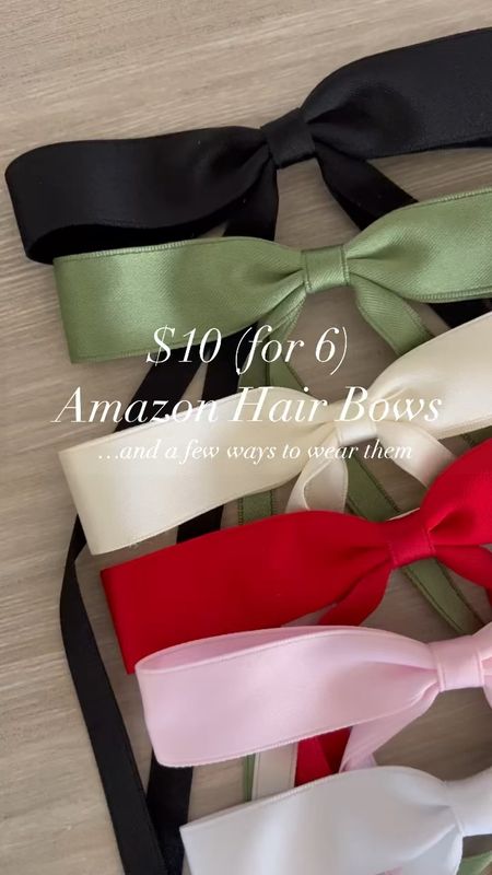 set of 6 hair bows for $10 // several colors & packs to choose from 

#HairAccessories #AmazonFind

#LTKfindsunder50 #LTKbeauty #LTKstyletip