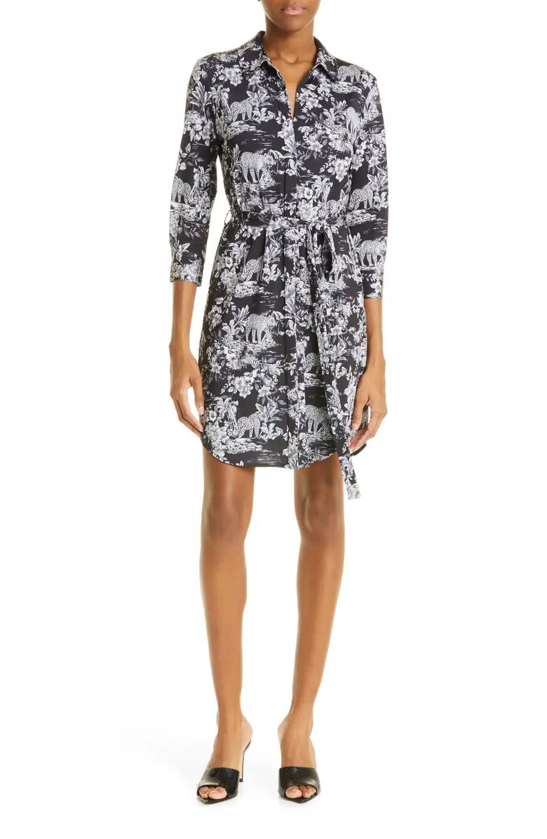 Addison Floral Print Shirtdress | Nordstrom