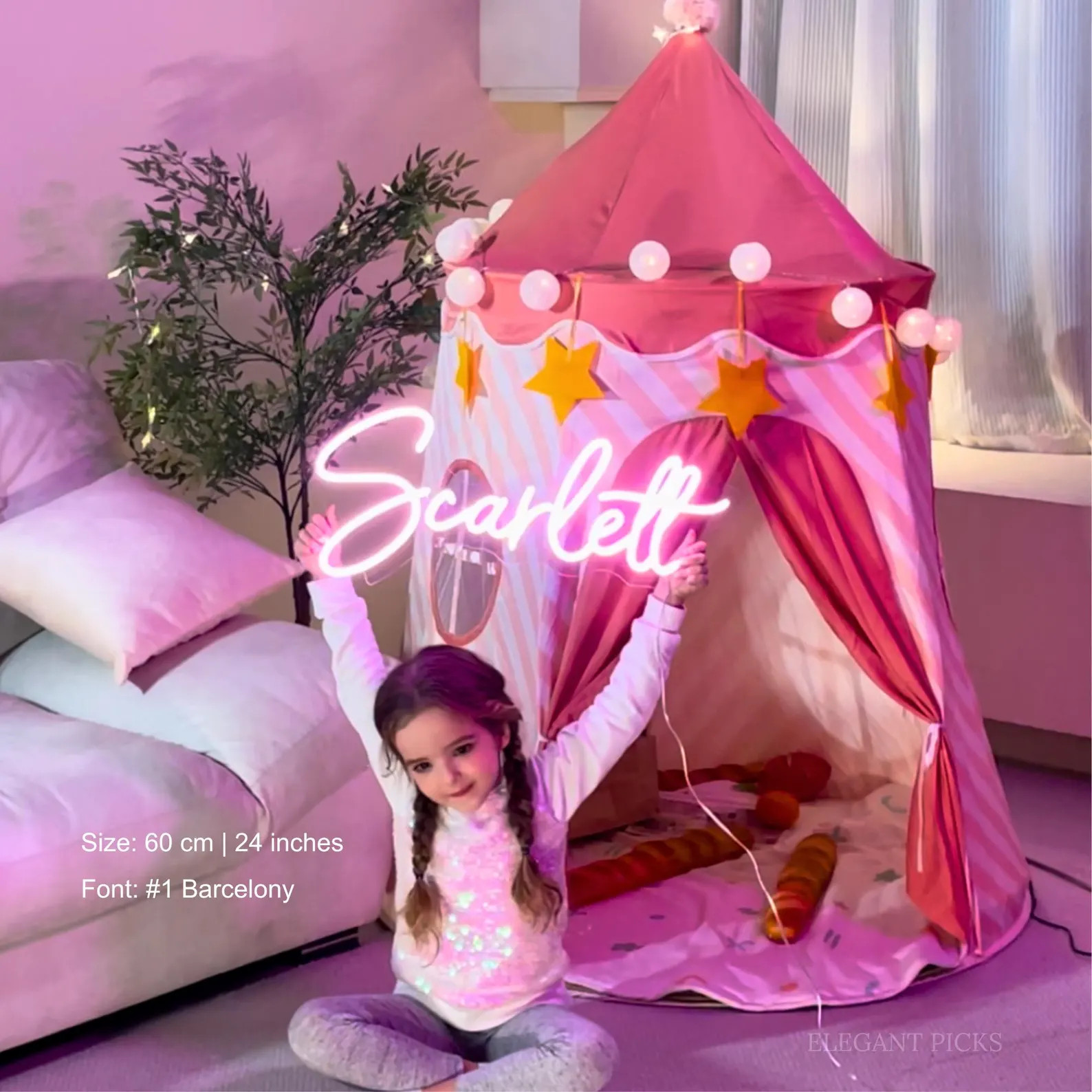 Custom Neon Sign for Kids Bedroom, Custom Name Neon Sign, Nursery Neon Light, Bedroom Decor, Pers... | Etsy (US)