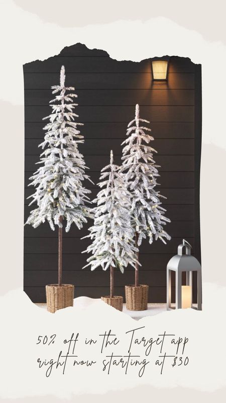 Omg 🤩! I need them 🙌🏻 #tree #frontdoor #christmas #decor #flocked #fur #norfolk 

#LTKSeasonal #LTKHolidaySale #LTKHoliday