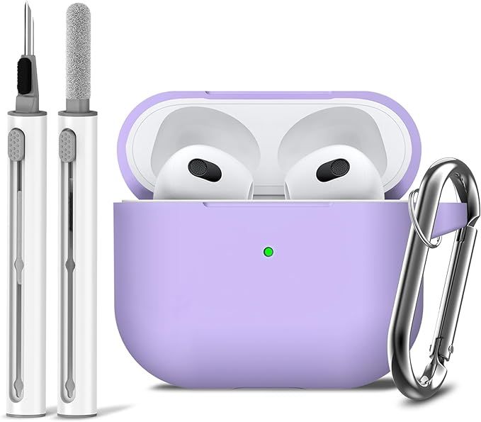 Ljusmicker AirPods 3rd Gen Case Cover with Cleaner Kit,Soft Silicone Protective Case for Apple Ai... | Amazon (US)