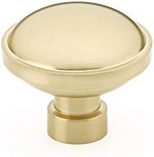 Emtek Brandt Knob Available in 2 Sizes and 6 Finishes - 86695US4 - (Dimension 1 1/4", Satin Brass... | Amazon (US)