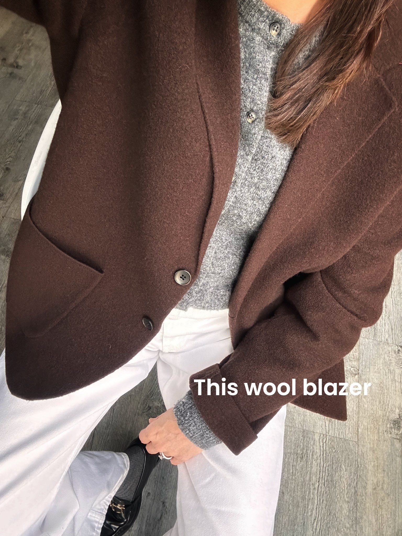 The perfect later in the perfect shade. Almost 90% wool, soft and slouchy. It’s like a blazer and a cardi had a baby 🤎
I wear a medium x

#LTKuk #LTKstyletip #LTKwinter