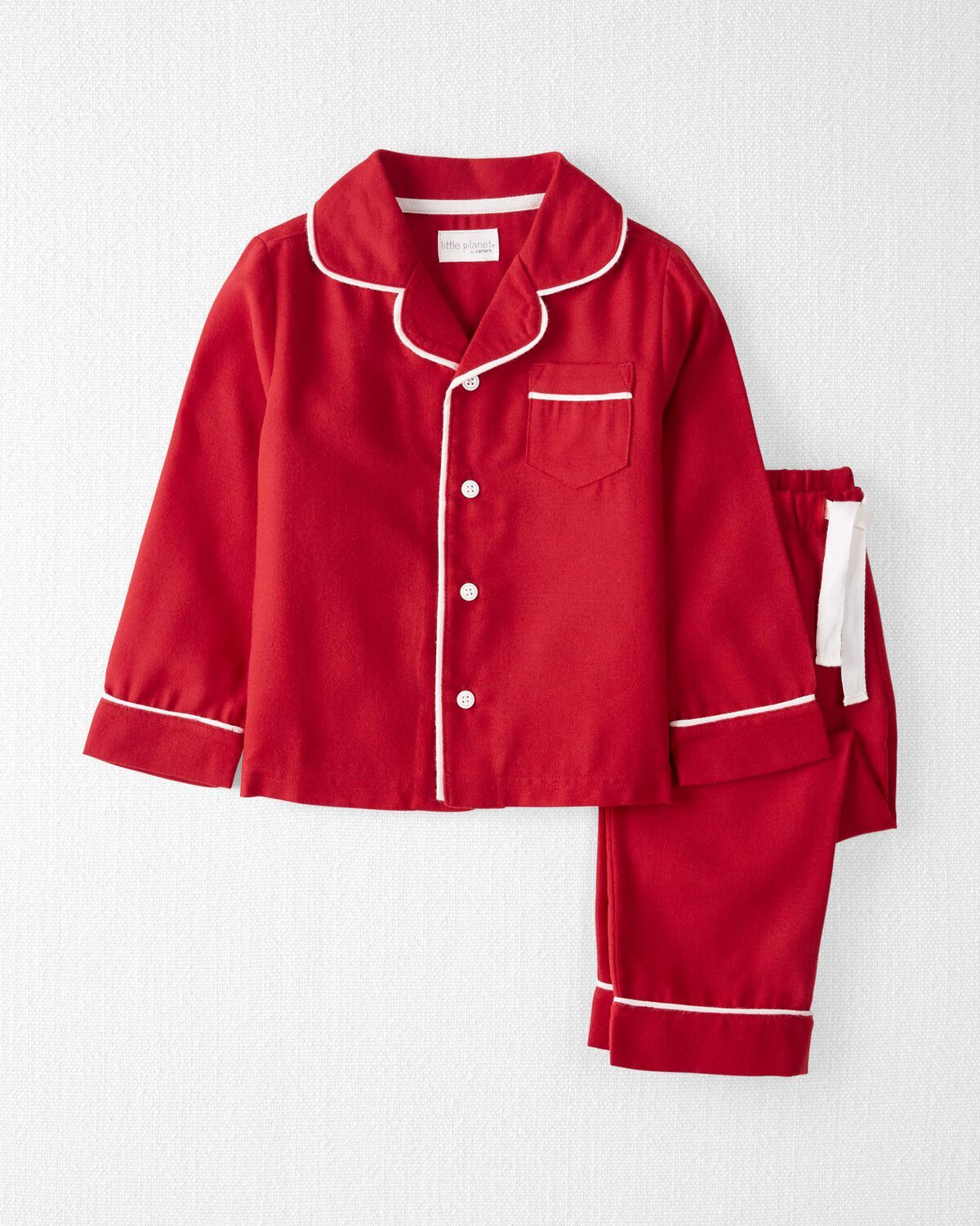 Perfect Red Toddler Recycled Coat Style Pajamas Set | carters.com | Carter's