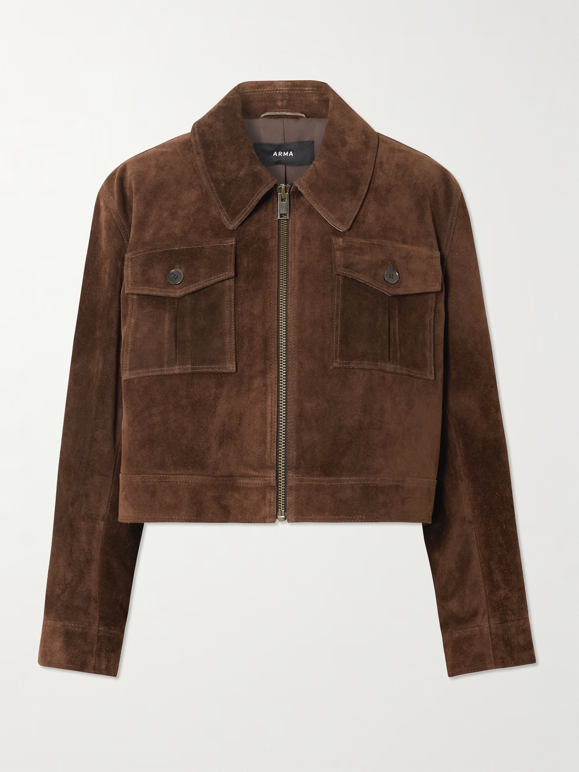 Helen cropped suede jacket | NET-A-PORTER (US)