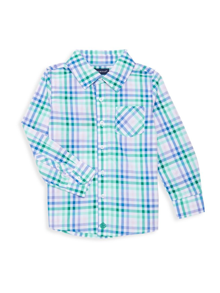 Little Boy's & Boy's Gingham Button-Front Shirt | Saks Fifth Avenue