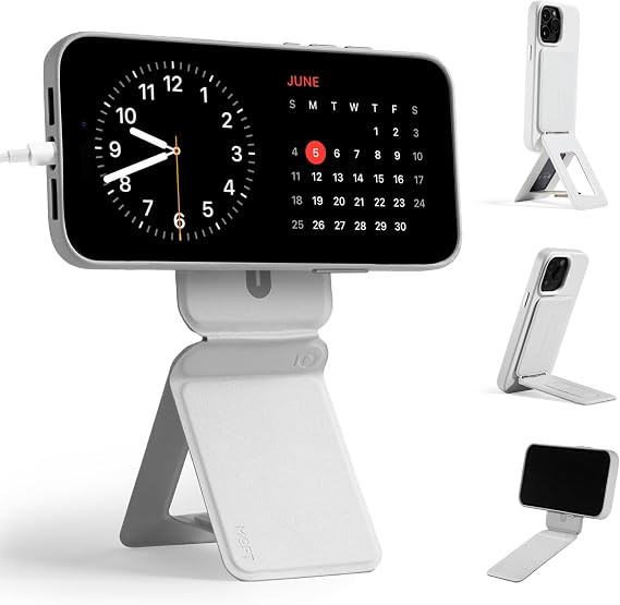MOFT Phone Tripod Stand Compatible with iPhone 16/15/14/13/12 Series, Angle Adjustment & Strong M... | Amazon (US)