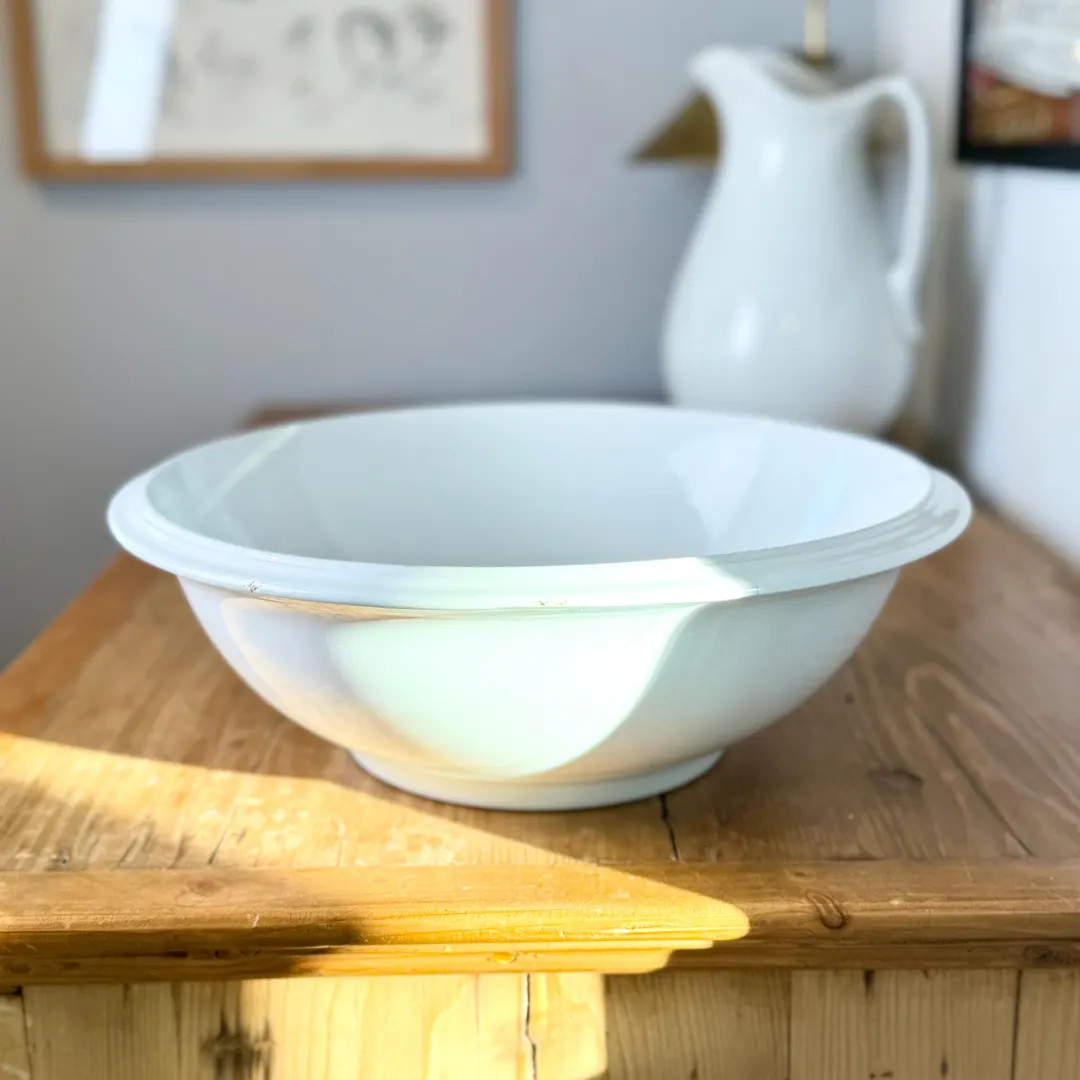 Antique Wedgwood & Co Ironstone Basin, English White Ironstone | Etsy (US)