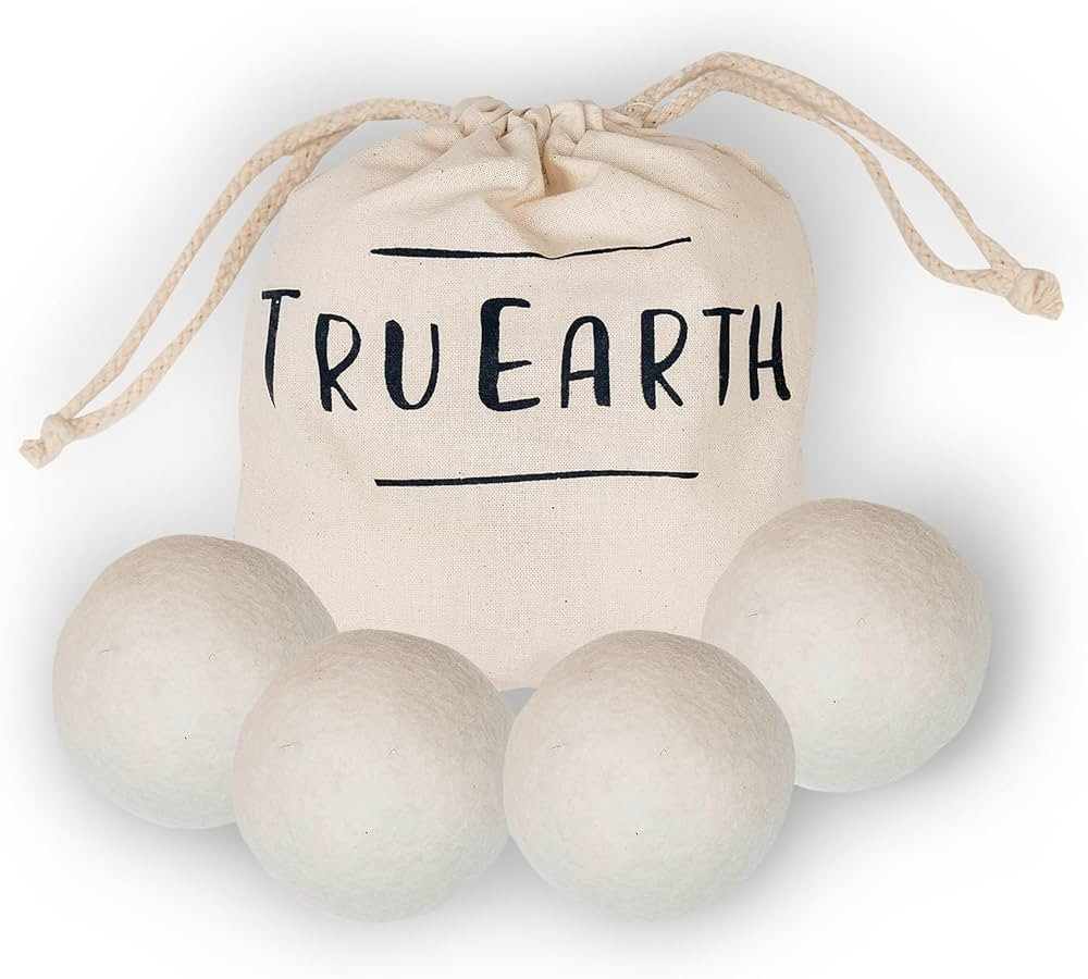 Wool Dryer Balls by Tru Earth 4-Pack, XL Premium Reusable Natural Fabric Softener (4) | Amazon (CA)