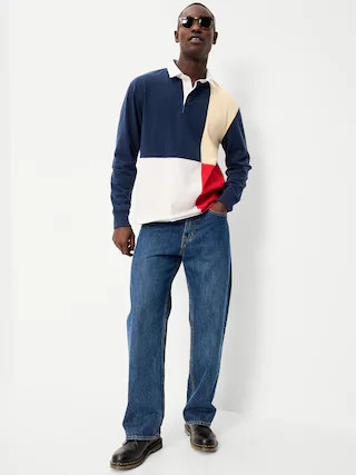Color-Block Rugby Polo | Old Navy (CA)
