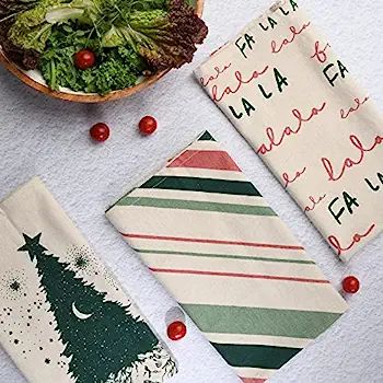 Folkulture Christmas Kitchen Towels or Dish Towels for Kitchen, 20 x 26 Inches Modern Tea Towels ... | Amazon (US)