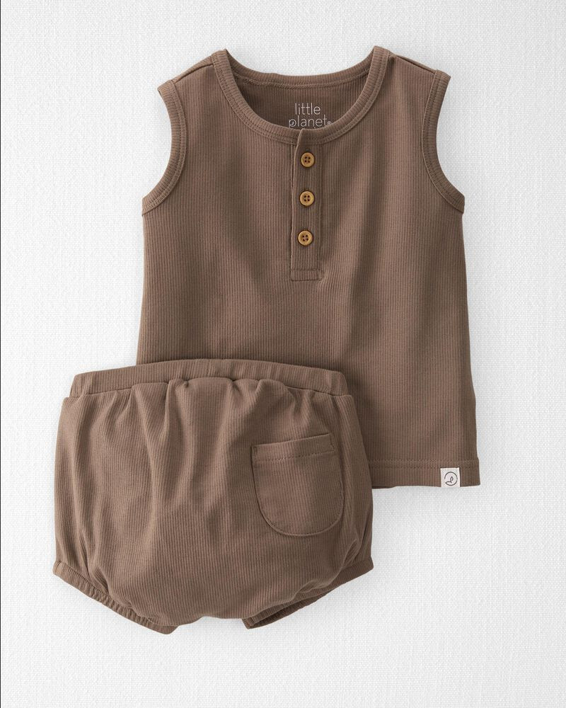 Baby 2-Piece Organic Cotton Rib Play Set | Carter's