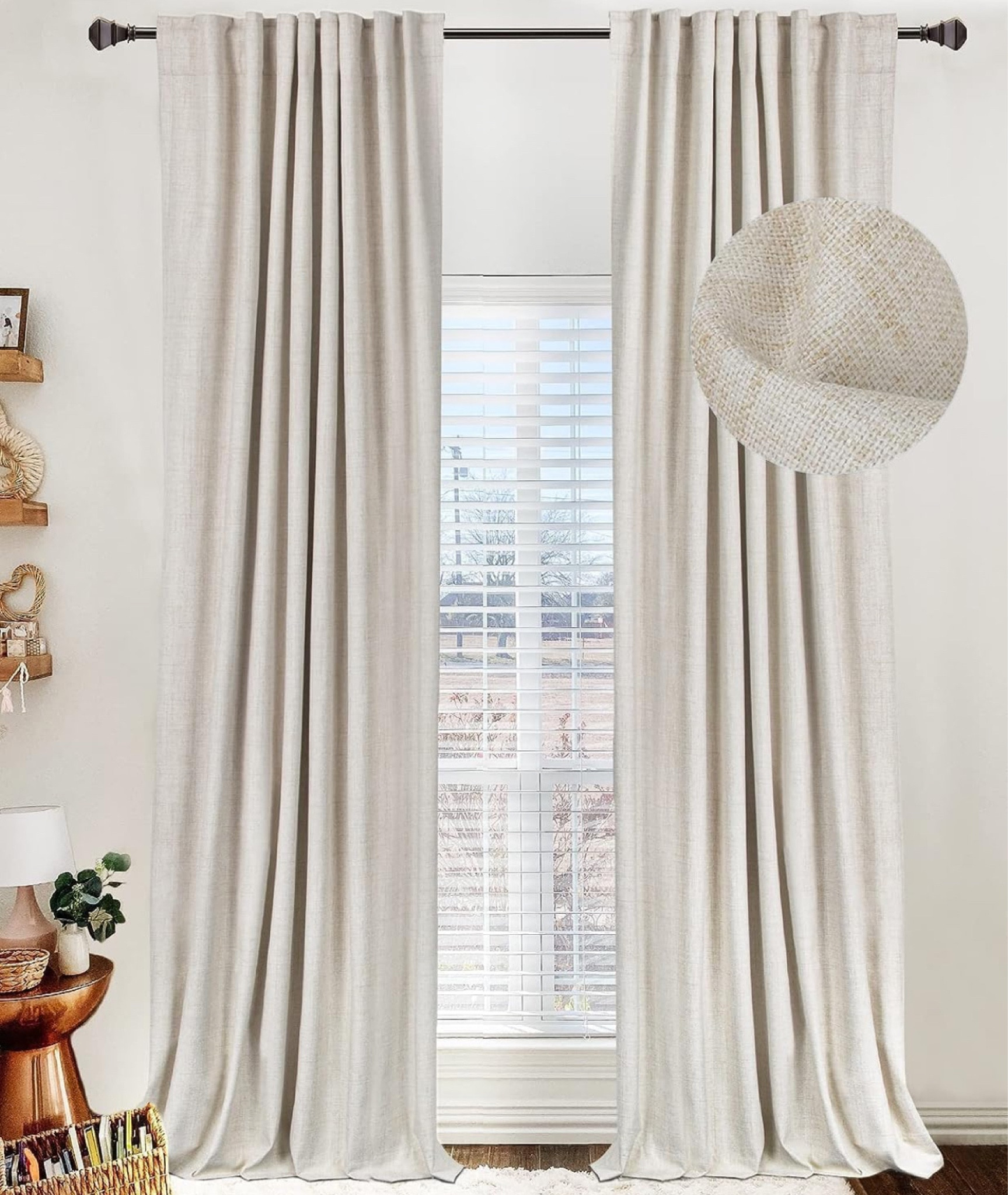 Such an amazing deal for these black out linen curtains! 2 panels!

#LTKhome