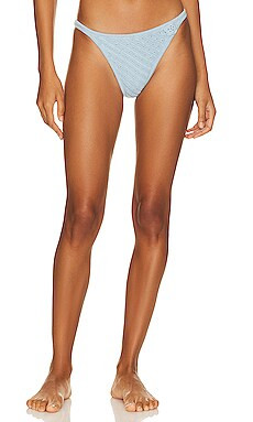 Frankies Bikinis x REVOLVE Tide Crochet Bikini Bottom in Summer Sky from Revolve.com | Revolve Clothing (Global)